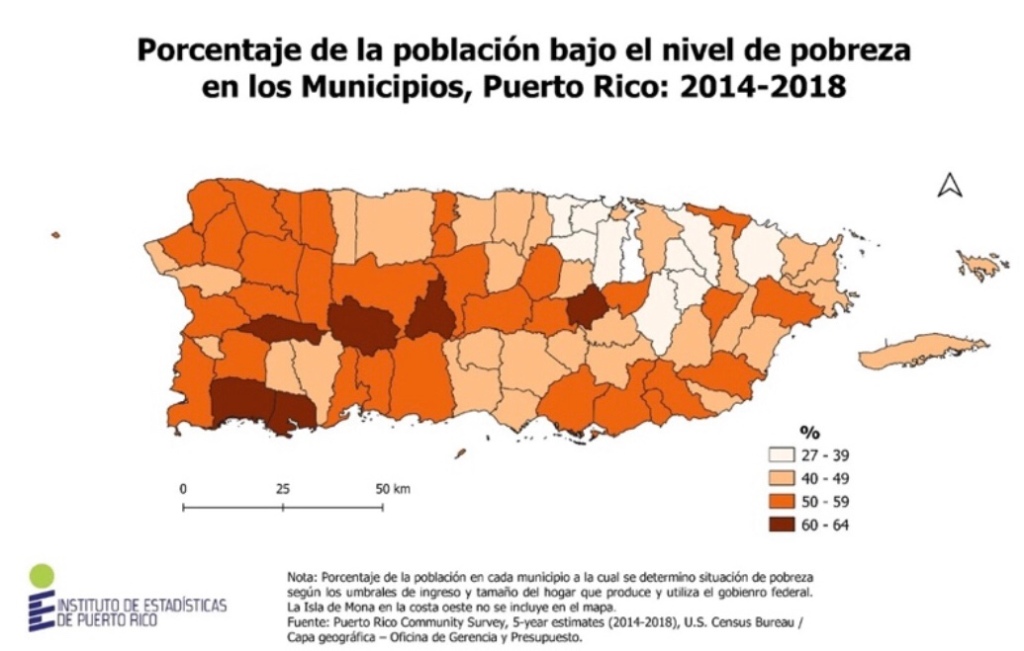 Imagen Suministrada Pobreza en Puerto Rico 2014-2018